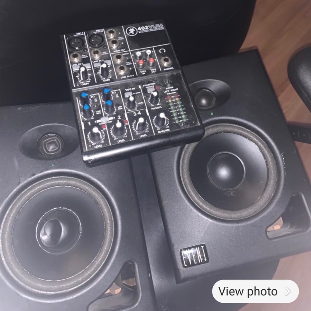 Track board and speakers